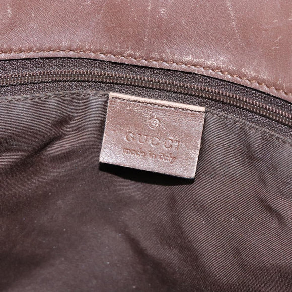GUCCI GG Canvas Tote Bag Brown Gold 002 1098 Auth 138369