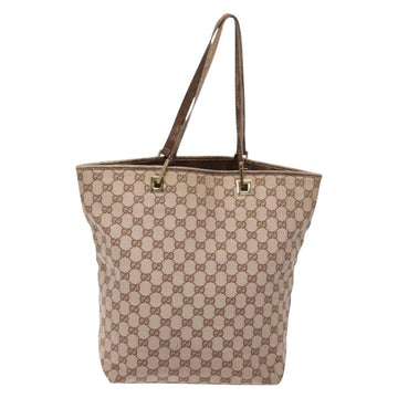 GUCCI GG Canvas Tote Bag Brown Gold 002 1098 Auth 138369 - 0
