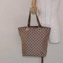 GUCCI GG Canvas Tote Bag Brown Gold 002 1098 Auth 138369-21