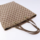 GUCCI GG Canvas Tote Bag Brown Gold 002 1098 Auth 138369-6