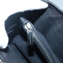 CELINE C Macadam Canvas Hand Bag Suede Black Silver Auth 138370-17