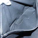 CELINE C Macadam Canvas Hand Bag Suede Black Silver Auth 138370-10