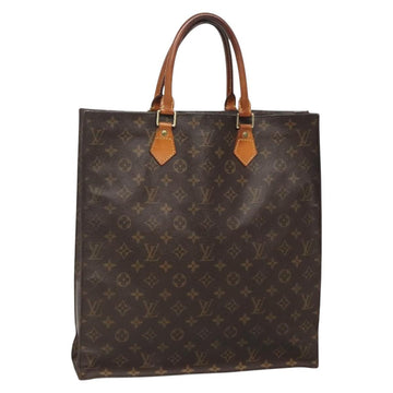 LOUIS VUITTON Monogram Sac Plat Hand Bag M51140 LV Auth 138376