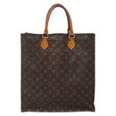 LOUIS VUITTON Monogram Sac Plat Hand Bag M51140 LV Auth 138376-2