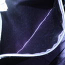 FENDI Zucchino Canvas Hand Bag Navy Silver Auth 138385-19