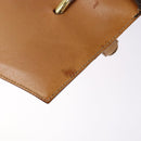 CELINE Macadam Canvas Hand Bag PVC Leather Brown Gold Auth 138386-9