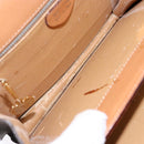 CELINE Macadam Canvas Hand Bag PVC Leather Brown Gold Auth 138386-10