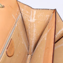 CELINE Macadam Canvas Hand Bag PVC Leather Brown Gold Auth 138386-21