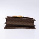 CELINE Macadam Canvas Hand Bag PVC Leather Brown Gold Auth 138386-5
