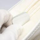 CELINE Macadam Canvas Shoulder Bag PVC Leather White gold Auth 138387-12