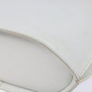 CELINE Shoulder Bag Leather Gold White Auth 138388-10