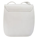 CELINE Shoulder Bag Leather Gold White Auth 138388-3