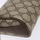 GUCCI GG Supreme Web Sherry Line Bag PVC Beige Gold 89 02 018 Auth 138389-16