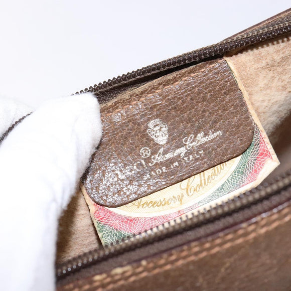 GUCCI GG Supreme Web Sherry Line Bag PVC Beige Gold 89 02 018 Auth 138389