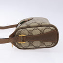GUCCI GG Supreme Web Sherry Line Bag PVC Beige Gold 89 02 018 Auth 138389-4