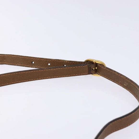 GUCCI GG Supreme Web Sherry Line Bag PVC Beige Gold 89 02 018 Auth 138389