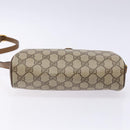 GUCCI GG Supreme Web Sherry Line Bag PVC Beige Gold 89 02 018 Auth 138389-5