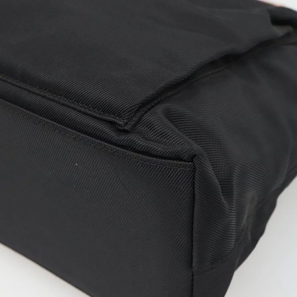 GUCCI Bamboo Hand Bag Nylon 2way Black Silver 002 2058 0508 5 Auth 138391