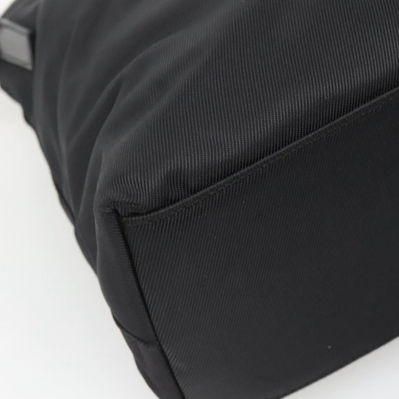 GUCCI Bamboo Hand Bag Nylon 2way Black Silver 002 2058 0508 5 Auth 138391