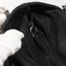 GUCCI Bamboo Hand Bag Nylon 2way Black Silver 002 2058 0508 5 Auth 138391-16