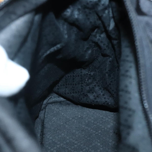 GUCCI Bamboo Hand Bag Nylon 2way Black Silver 002 2058 0508 5 Auth 138391