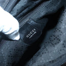 GUCCI Bamboo Hand Bag Nylon 2way Black Silver 002 2058 0508 5 Auth 138391-22