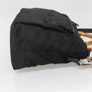 GUCCI Bamboo Hand Bag Nylon 2way Black Silver 002 2058 0508 5 Auth 138391-5