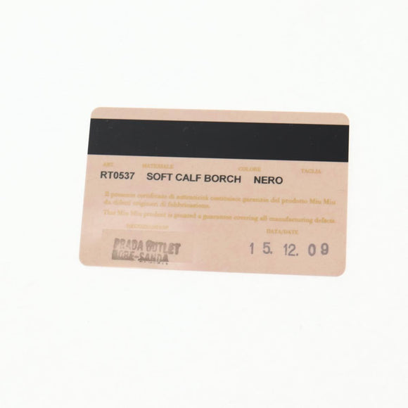 Miu Miu Chain Shoulder Bag Leather Black Silver Auth 138395V