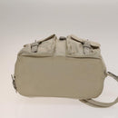 PRADA Backpack Nylon Ivory Silver Auth 138397-5