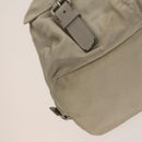 PRADA Backpack Nylon Ivory Silver Auth 138397-17
