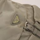 PRADA Backpack Nylon Ivory Silver Auth 138397-20