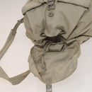 PRADA Backpack Nylon Ivory Silver Auth 138397-22
