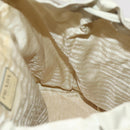 PRADA Backpack Nylon Ivory Silver Auth 138397-23