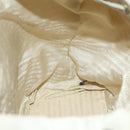 PRADA Backpack Nylon Ivory Silver Auth 138397-24