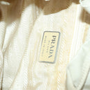 PRADA Backpack Nylon Ivory Silver Auth 138397-25
