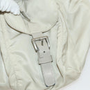 PRADA Backpack Nylon Ivory Silver Auth 138397-26