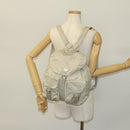 PRADA Backpack Nylon Ivory Silver Auth 138397-28