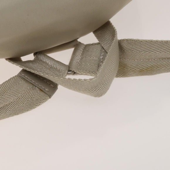 PRADA Backpack Nylon Ivory Silver Auth 138397