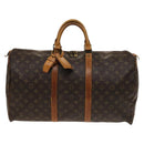 LOUIS VUITTON Monogram Keepall 50 Boston Bag M41426 LV Auth 138405-13