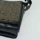 CELINE C Sulky Shoulder Bag PVC Navy Gold Auth 138407-11