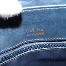 CELINE C Sulky Shoulder Bag PVC Navy Gold Auth 138407-15