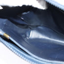 CELINE C Sulky Shoulder Bag PVC Navy Gold Auth 138407-18