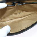 CELINE Shoulder Bag Leather Black Gold Auth 138409-20