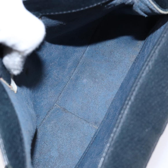 GUCCI GG Supreme Sherry Line Bag PVC Navy Gold Red 10 02 024 Auth 138412