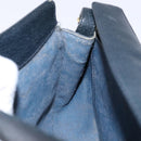 GUCCI GG Supreme Sherry Line Bag PVC Navy Gold Red 10 02 024 Auth 138412-18