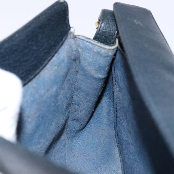 GUCCI GG Supreme Sherry Line Bag PVC Navy Gold Red 10 02 024 Auth 138412