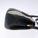 GUCCI GG Supreme Sherry Line Bag PVC Navy Gold Red 10 02 024 Auth 138412-4