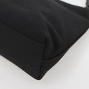 Salvatore Ferragamo Chain Vala Shoulder Bag Nylon Black Silver Auth 138415-10