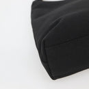 Salvatore Ferragamo Chain Vala Shoulder Bag Nylon Black Silver Auth 138415-14