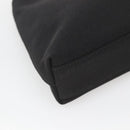 Salvatore Ferragamo Chain Vala Shoulder Bag Nylon Black Silver Auth 138415-16